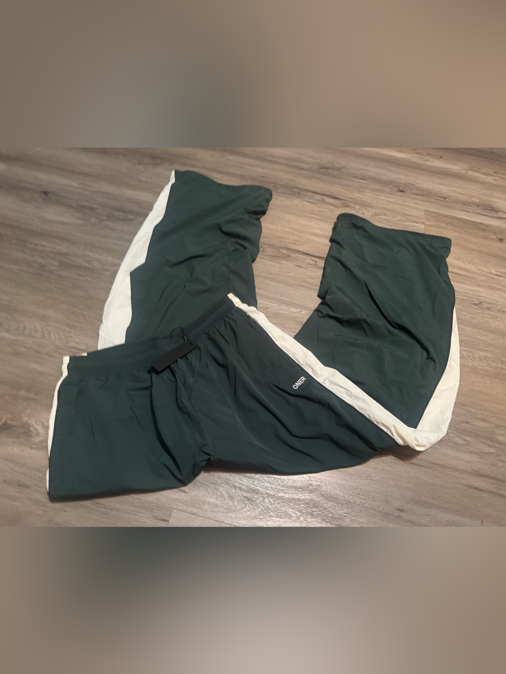 ONER active OVERSIZED PIPED WOVEN STRAIGHT LEG TRACK BOTTOMS